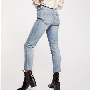 Free People CRVY High-Rise Vintage Straight Jeans